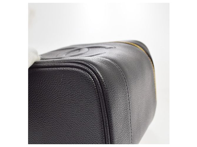 Chanel Vintage Timeless Vanity Case Caviar Small Nero - vista 7