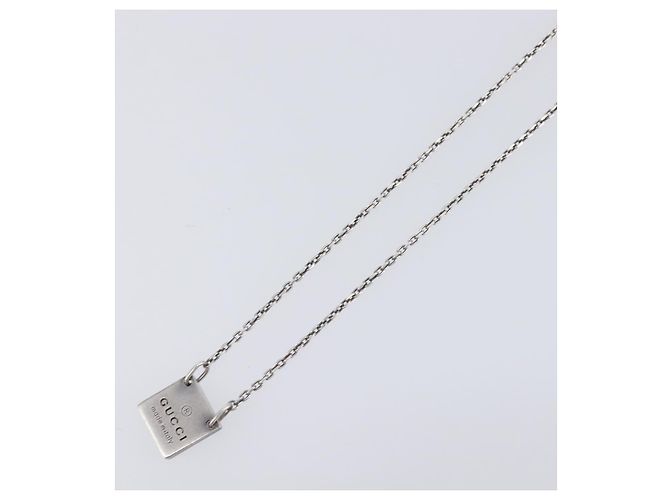 Collar GUCCI Ag925 Silver Auth ar14263 Plata - vista 4