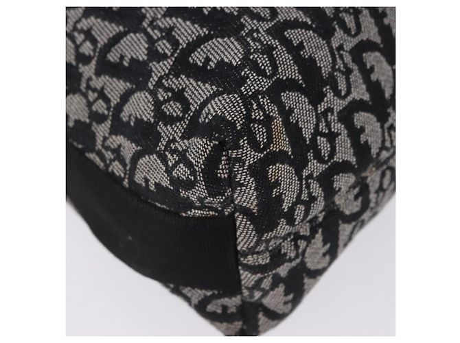 Christian Dior Trotter Canvas Schultertasche Schwarz Silber Auth ka6191 - Ansicht 15