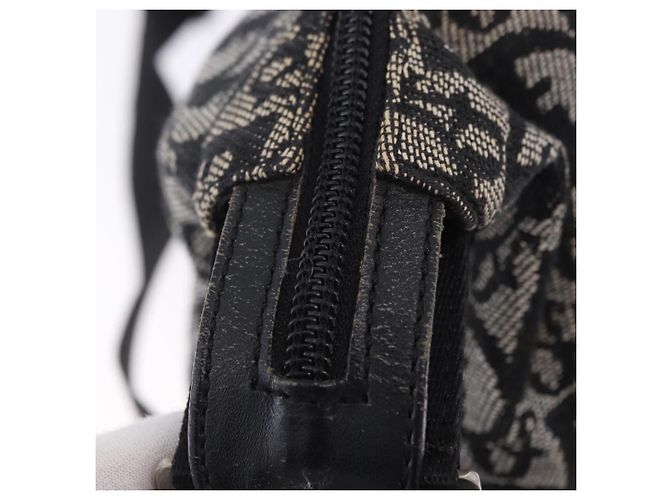 Christian Dior Trotter Canvas Schultertasche Schwarz Silber Auth ka6191 - Ansicht 20