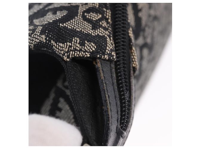Christian Dior Trotter Canvas Schultertasche Schwarz Silber Auth ka6191 - Ansicht 22