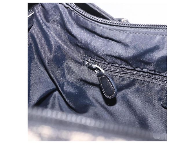 Christian Dior Trotter Canvas Schultertasche Schwarz Silber Auth ka6191 - Ansicht 29