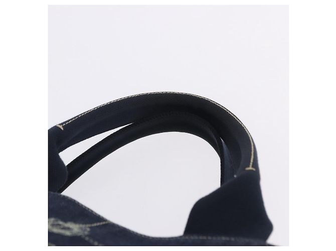 Borsa PRADA Canapa GM Denim Blue Gold Tone Auth ka6253V - vista 14