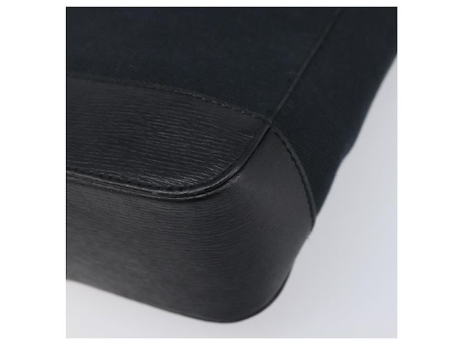 Borsa Tote GUCCI G in pelle e tela Nero Oro 002 1109 Auth am12611V D'oro - vista 10