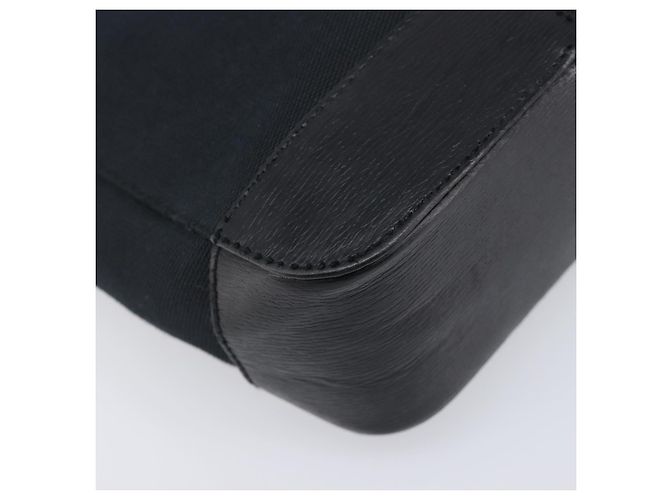 Borsa Tote GUCCI G in pelle e tela Nero Oro 002 1109 Auth am12611V D'oro - vista 11
