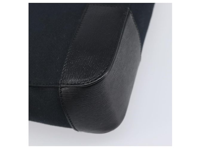 Borsa Tote GUCCI G in pelle e tela Nero Oro 002 1109 Auth am12611V D'oro - vista 13