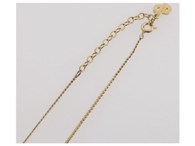 Collana Christian Dior metallo Gold Tone Auth 203859 - vista 12