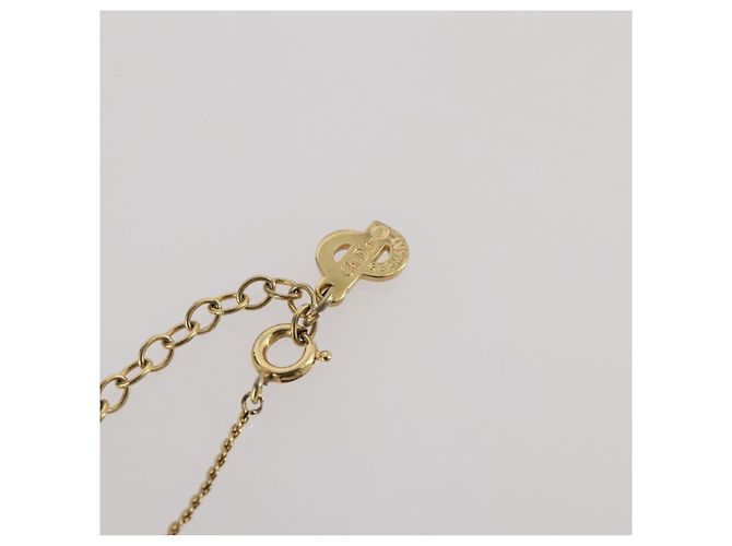 Collana Christian Dior metallo Gold Tone Auth 203859 - vista 13