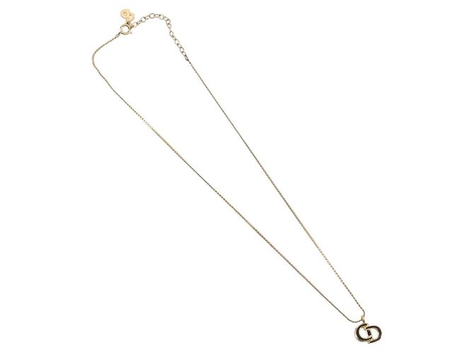 Collana Christian Dior metallo Gold Tone Auth 203859 - vista 2