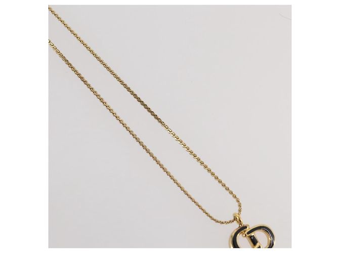 Collana Christian Dior metallo Gold Tone Auth 203859 - vista 4