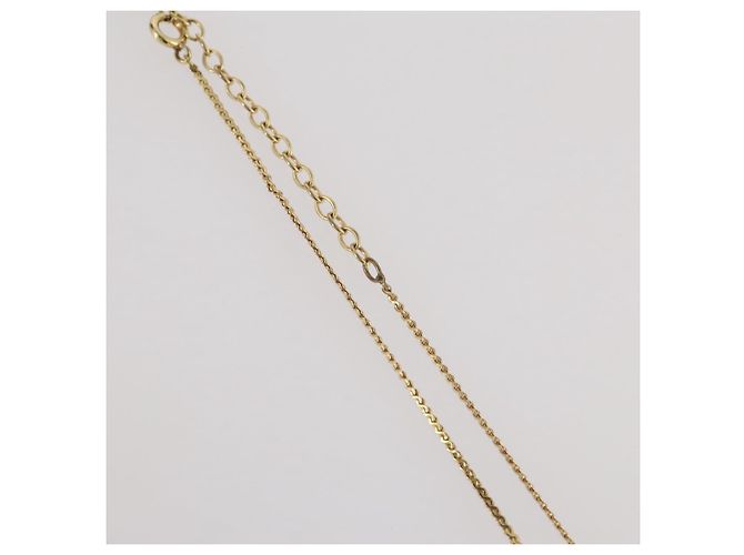 Collana Christian Dior metallo Gold Tone Auth 203859 - vista 6
