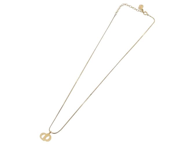Collana Christian Dior metallo Gold Tone Auth 203859 - vista 8