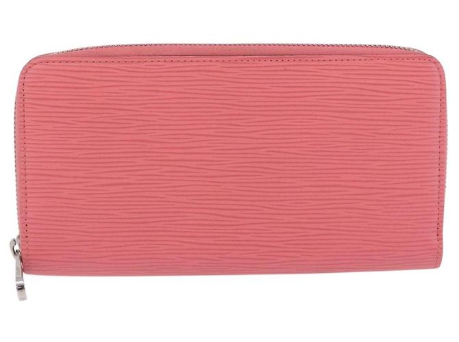 LOUIS VUITTON Epi Zippy Wallet Cartera Larga Pink Coraille M60663 LV Auth 203487V Rosa - vista 13