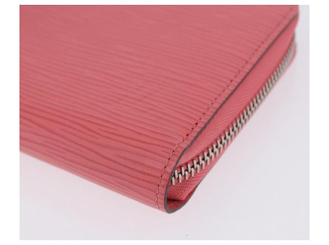 LOUIS VUITTON Epi Zippy Wallet Cartera Larga Pink Coraille M60663 LV Auth 203487V Rosa - vista 15