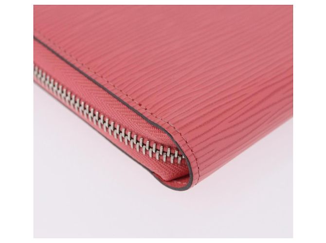 LOUIS VUITTON Epi Zippy Wallet Cartera Larga Pink Coraille M60663 LV Auth 203487V Rosa - vista 16