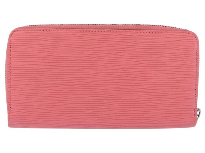 LOUIS VUITTON Epi Zippy Wallet Cartera Larga Pink Coraille M60663 LV Auth 203487V Rosa - vista 2