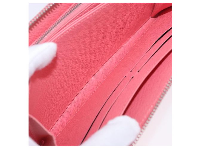 LOUIS VUITTON Epi Zippy Wallet Cartera Larga Pink Coraille M60663 LV Auth 203487V Rosa - vista 21