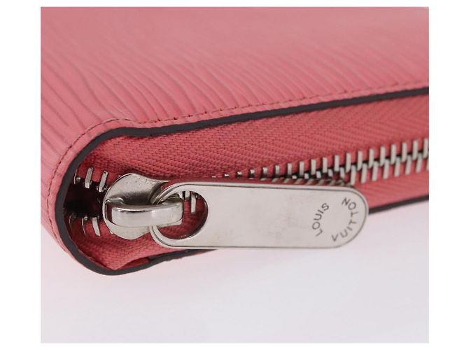 LOUIS VUITTON Epi Zippy Wallet Cartera Larga Pink Coraille M60663 LV Auth 203487V Rosa - vista 8