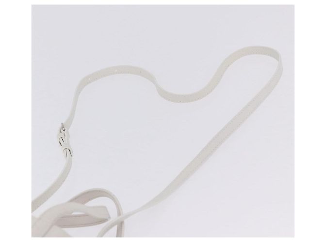 Borsa a mano BALENCIAGA Everyday XXS in pelle 2way Bianco Argento 551815 Auth 204853A - vista 10