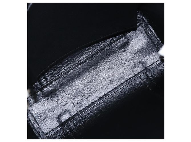 Borsa a mano BALENCIAGA Everyday XXS in pelle 2way Bianco Argento 551815 Auth 204853A - vista 20