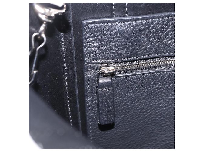 Borsa a mano BALENCIAGA Everyday XXS in pelle 2way Bianco Argento 551815 Auth 204853A - vista 23