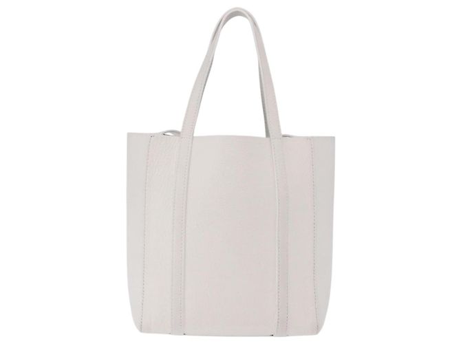 Borsa a mano BALENCIAGA Everyday XXS in pelle 2way Bianco Argento 551815 Auth 204853A - vista 3