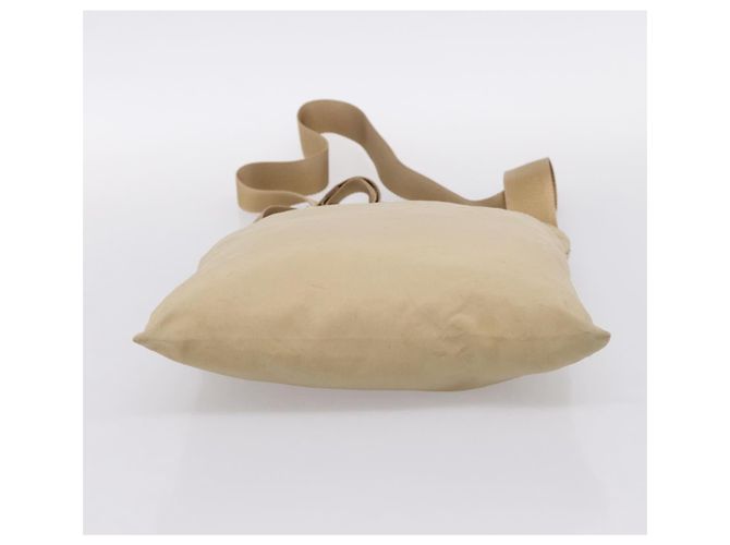 Bolsa de Ombro PRADA Nylon Beige Silver Auth ar14195 Prata Bege - vista 5