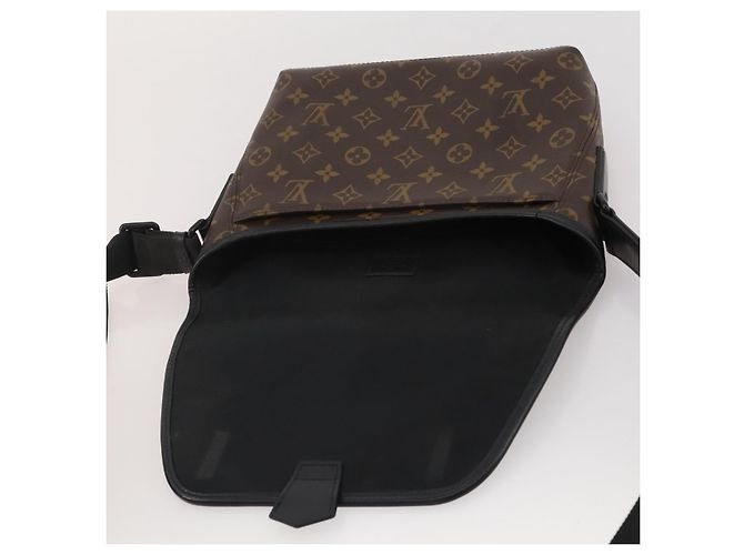 LOUIS VUITTON Monogram Macassar Magnetic Messenger Bag M45557 LV Auth 204827V Monogramma - vista 19
