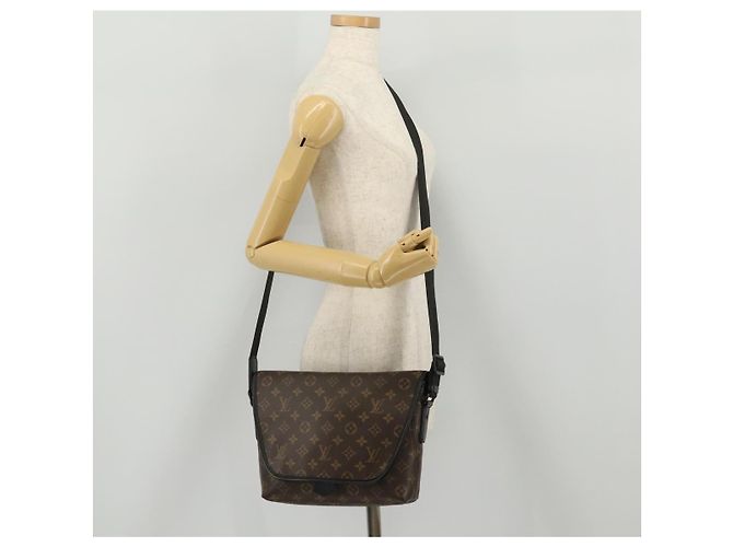 LOUIS VUITTON Monogram Macassar Magnetic Messenger Bag M45557 LV Auth 204827V Monogramma - vista 28