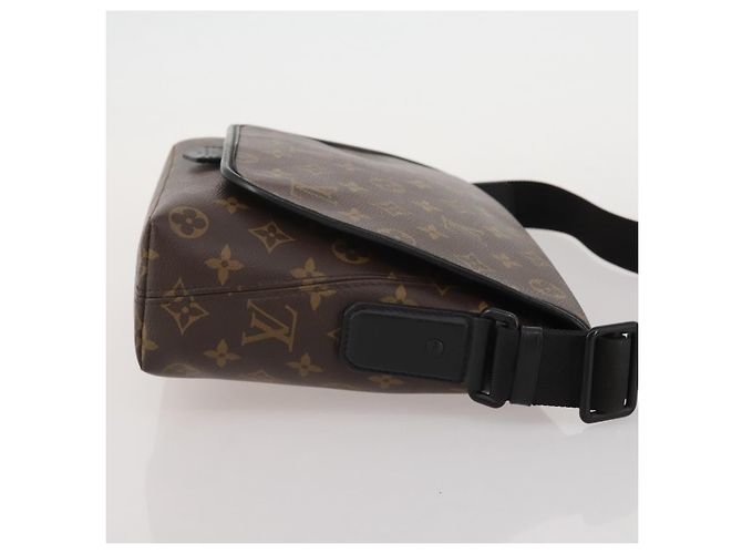 LOUIS VUITTON Monogram Macassar Magnetic Messenger Bag M45557 LV Auth 204827V Monogramma - vista 3