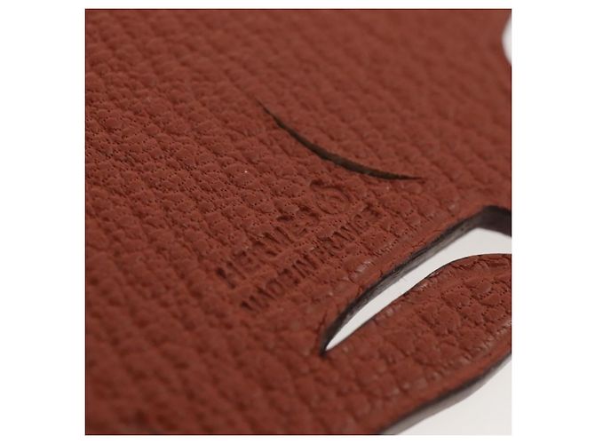 Hermès HERMES Petit Ash Rabbit PM Bag Charm Leder Brown Auth 204795M Braun - Ansicht 8
