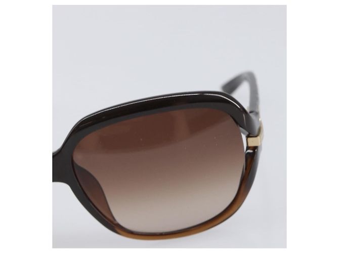 Occhiali da sole Christian Dior plastica Dark Brown Gold Tone Auth BA15592V Marrone scuro - vista 7