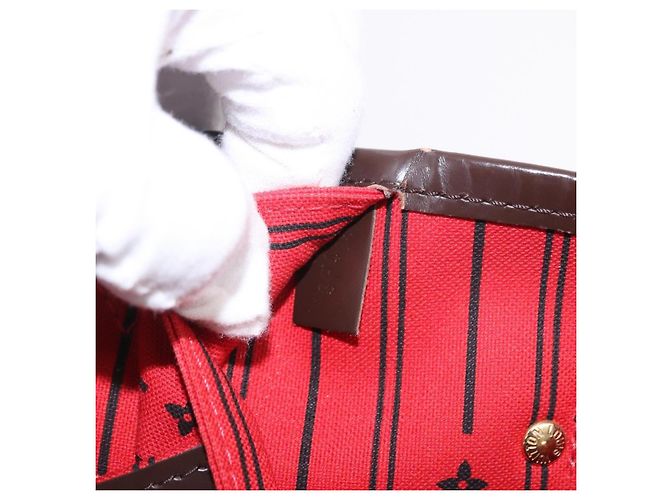 Borsa Tote LOUIS VUITTON Damier Ebene Neverfull MM N51105 LV Auth 204128V - vista 11