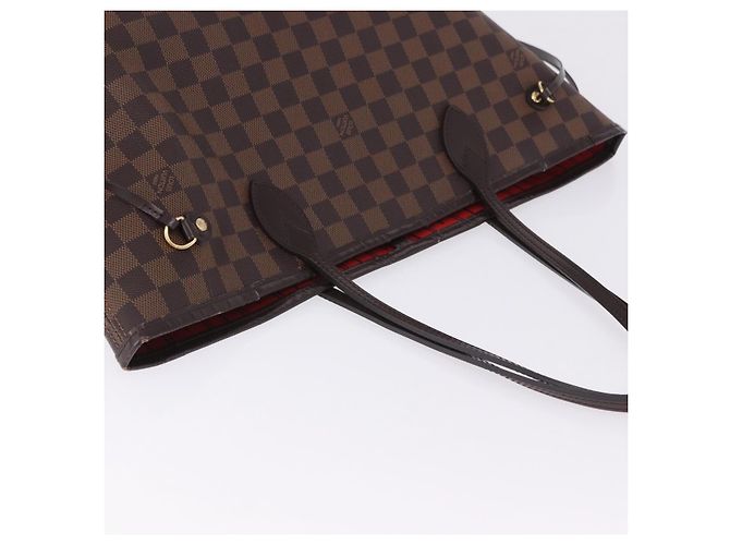 Borsa Tote LOUIS VUITTON Damier Ebene Neverfull MM N51105 LV Auth 204128V - vista 14