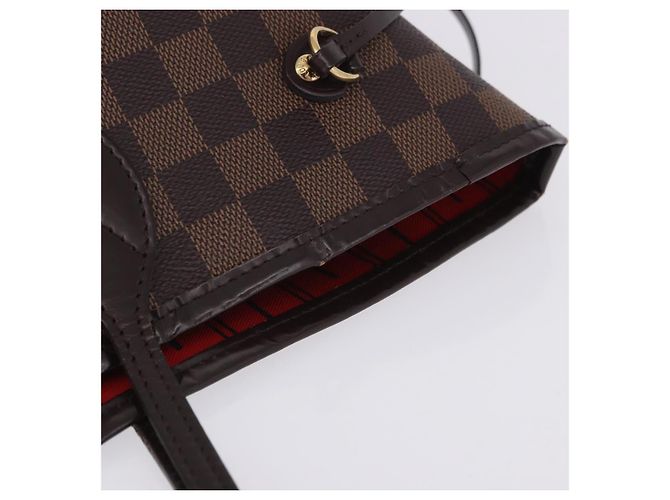 Borsa Tote LOUIS VUITTON Damier Ebene Neverfull MM N51105 LV Auth 204128V - vista 16