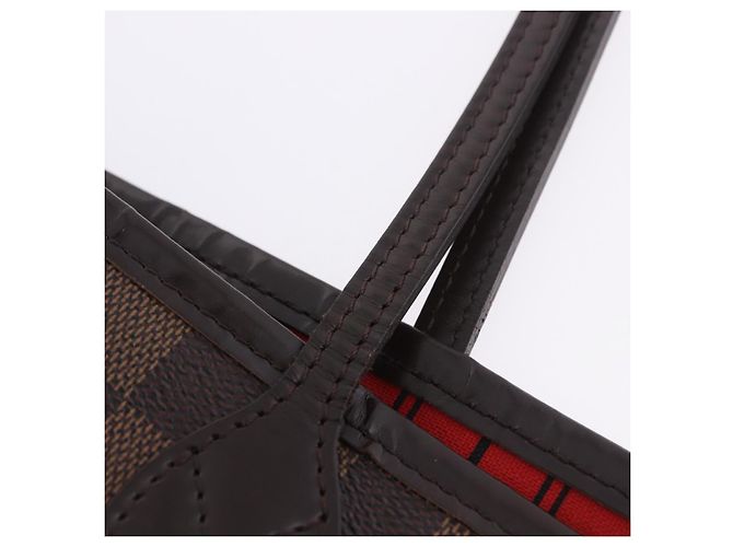 Borsa Tote LOUIS VUITTON Damier Ebene Neverfull MM N51105 LV Auth 204128V - vista 18