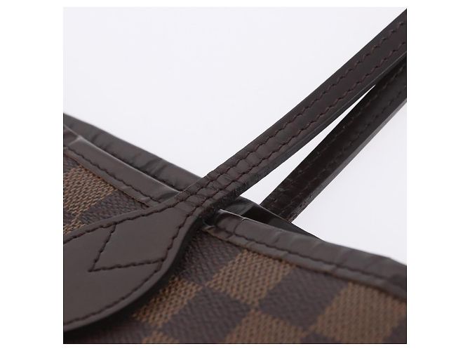 Borsa Tote LOUIS VUITTON Damier Ebene Neverfull MM N51105 LV Auth 204128V - vista 19