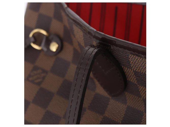 Borsa Tote LOUIS VUITTON Damier Ebene Neverfull MM N51105 LV Auth 204128V - vista 21