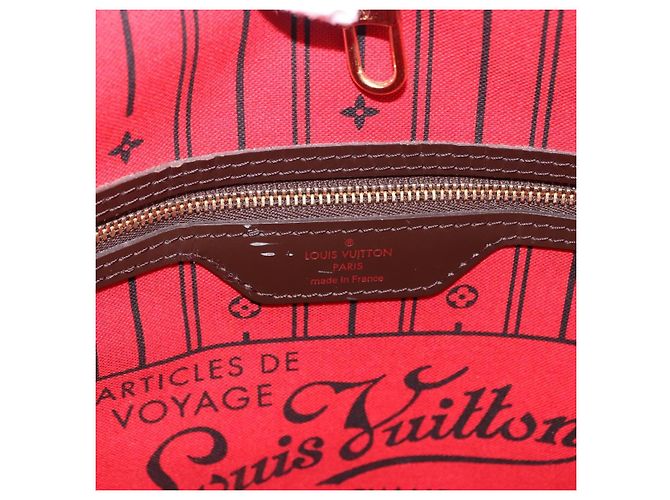 Borsa Tote LOUIS VUITTON Damier Ebene Neverfull MM N51105 LV Auth 204128V - vista 27