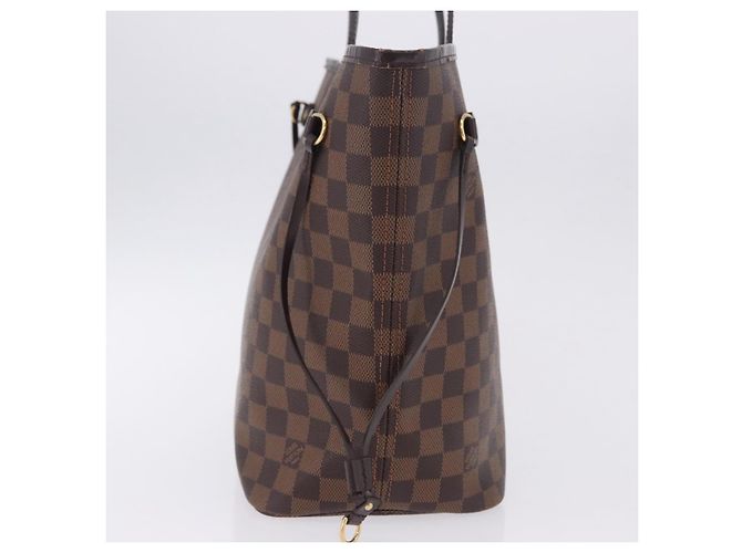 Borsa Tote LOUIS VUITTON Damier Ebene Neverfull MM N51105 LV Auth 204128V - vista 5