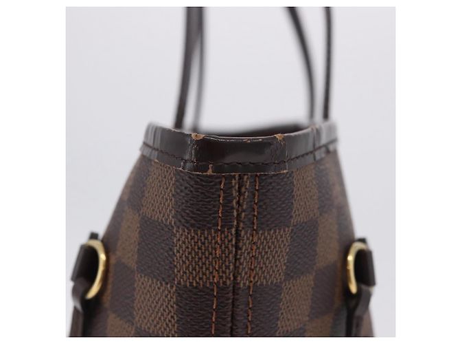 Borsa Tote LOUIS VUITTON Damier Ebene Neverfull MM N51105 LV Auth 204128V - vista 6