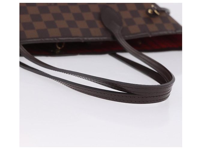 Borsa Tote LOUIS VUITTON Damier Ebene Neverfull MM N51105 LV Auth 204128V - vista 8