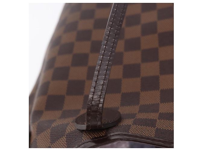 Borsa Tote LOUIS VUITTON Damier Ebene Neverfull MM N51105 LV Auth 204128V - vista 9