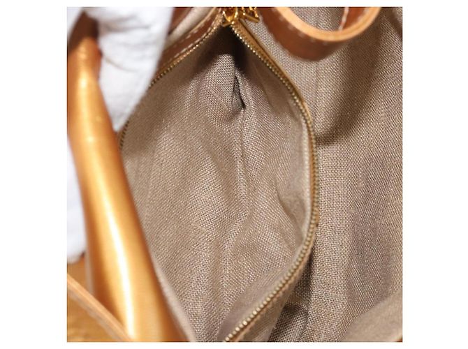 Borsa a tracolla FENDI Mamma Baguette in pelle con perline Viola Oro Auth 194784SM D'oro Porpora - vista 27