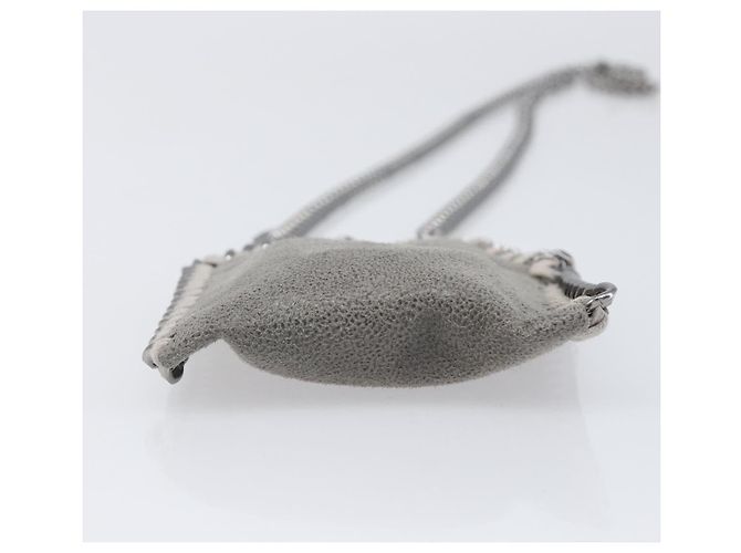 Stella Mc Cartney Stella MacCartney Falabella Micro Chain Shoulder Pouch Polyester Auth 202846V Marrone Argento - vista 12