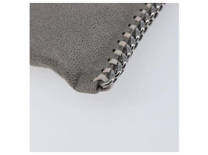 Stella Mc Cartney Stella MacCartney Falabella Micro Chain Shoulder Pouch Polyester Auth 202846V Marrone Argento - vista 13
