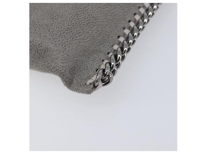 Stella Mc Cartney Stella MacCartney Falabella Micro Chain Shoulder Pouch Polyester Auth 202846V Marrone Argento - vista 15