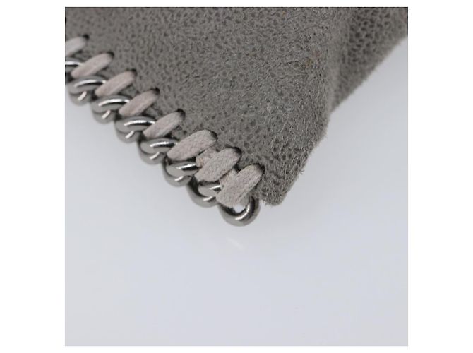 Stella Mc Cartney Stella MacCartney Falabella Micro Chain Shoulder Pouch Polyester Auth 202846V Marrone Argento - vista 16