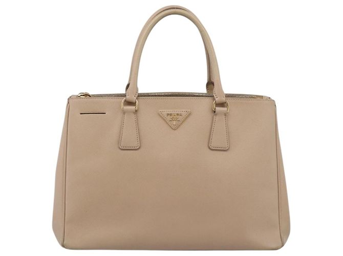 Borsa a mano PRADA Galleria Saffiano 2way Beige Gold Auth 204152A D'oro - vista 13