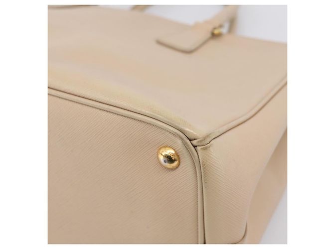 Borsa a mano PRADA Galleria Saffiano 2way Beige Gold Auth 204152A D'oro - vista 17